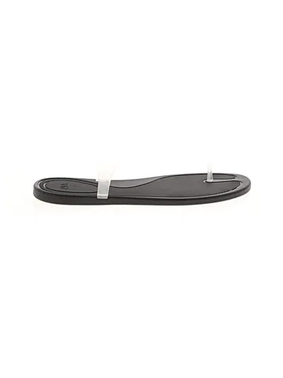 Pre-owned Zara Flip Flops In Black