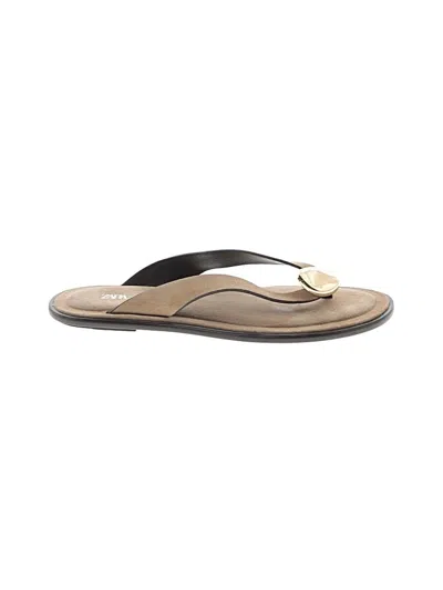 Pre-owned Zara Flip Flops In Tan