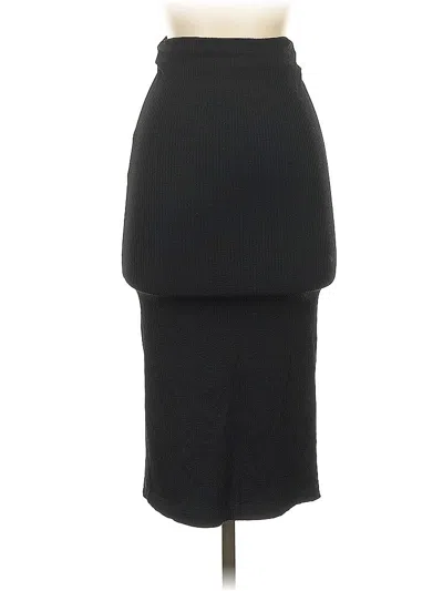 Pre-owned Zara Formal Skirt In Black