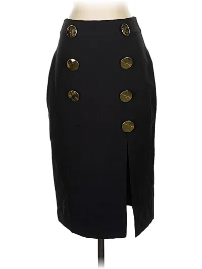 Pre-owned Zara Formal Skirt In Black