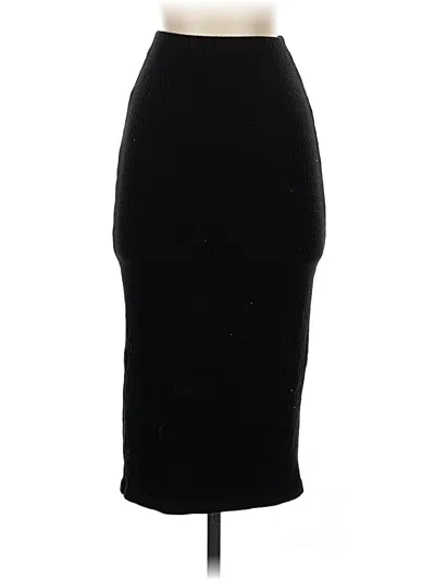 Pre-owned Zara Formal Skirt In Black