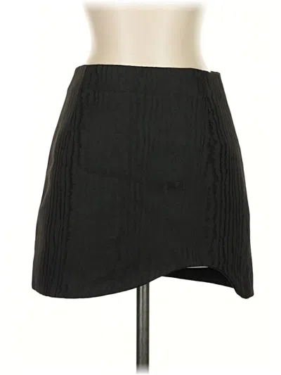 Pre-owned Zara Formal Skirt In Black