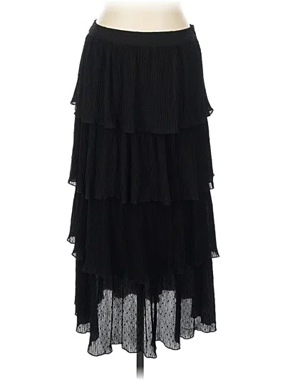Pre-owned Zara Formal Skirt In Black