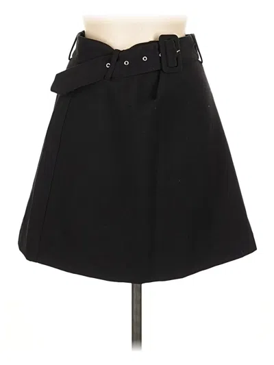 Pre-owned Zara Formal Skirt In Black