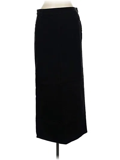 Pre-owned Zara Formal Skirt In Black
