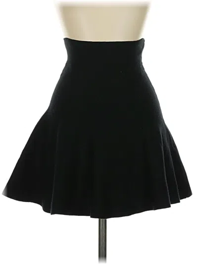 Pre-owned Zara Formal Skirt In Black