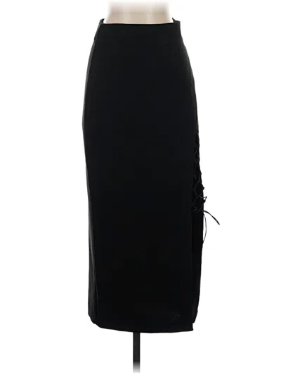 Pre-owned Zara Formal Skirt In Black