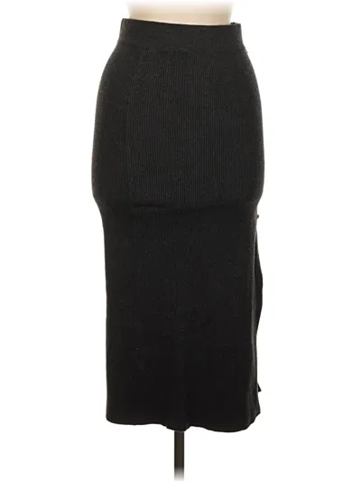 Pre-owned Zara Formal Skirt In Black