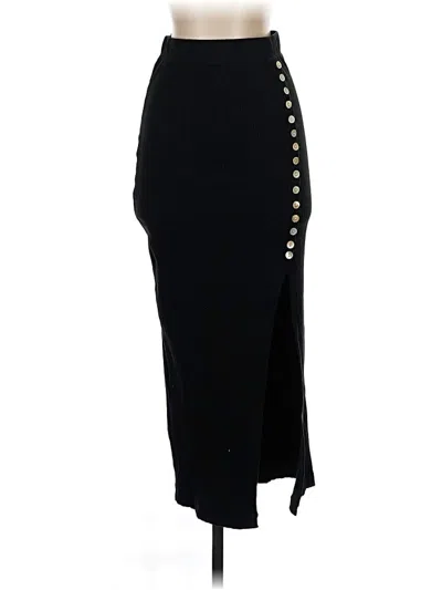 Pre-owned Zara Formal Skirt In Black