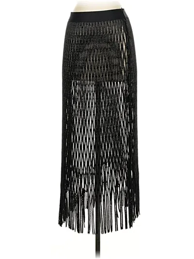Pre-owned Zara Formal Skirt In Black