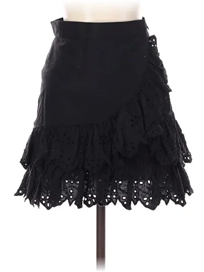 Pre-owned Zara Formal Skirt In Black