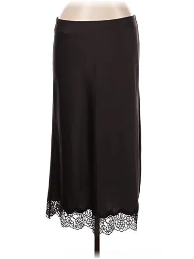 Pre-owned Zara Formal Skirt In Black