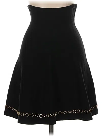 Pre-owned Zara Formal Skirt In Black