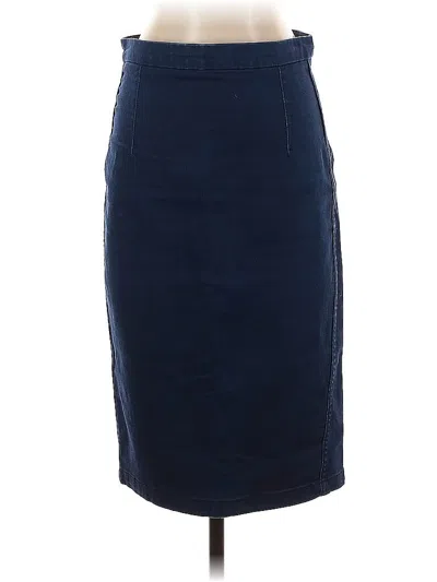 Pre-owned Zara Formal Skirt In Blue