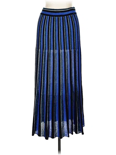Pre-owned Zara Formal Skirt In Blue