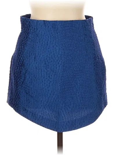 Zara Formal Skirt In Blue