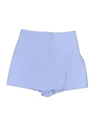 Pre-owned Zara Formal Skirt In Blue