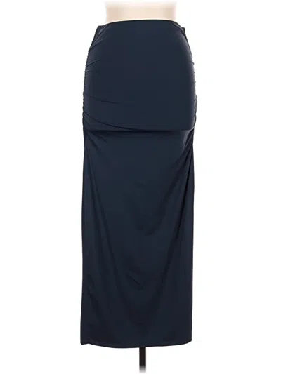 Pre-owned Zara Formal Skirt In Blue
