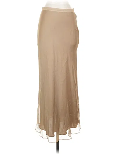 Pre-owned Zara Formal Skirt In Brown