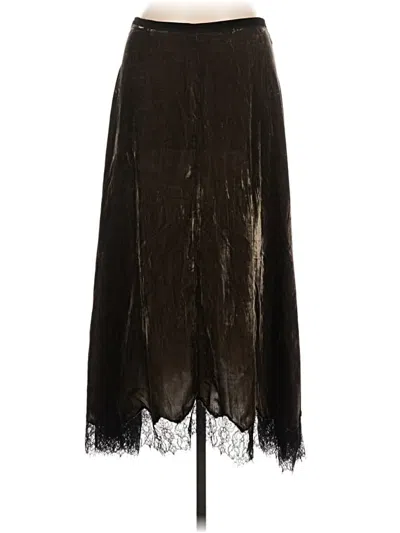 Pre-owned Zara Formal Skirt In Brown