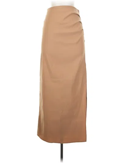 Pre-owned Zara Formal Skirt In Brown