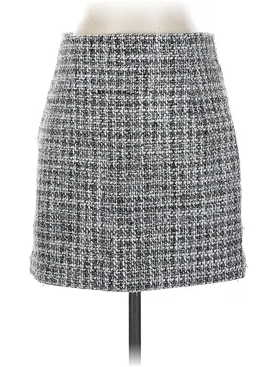 Pre-owned Zara Formal Skirt In Gray
