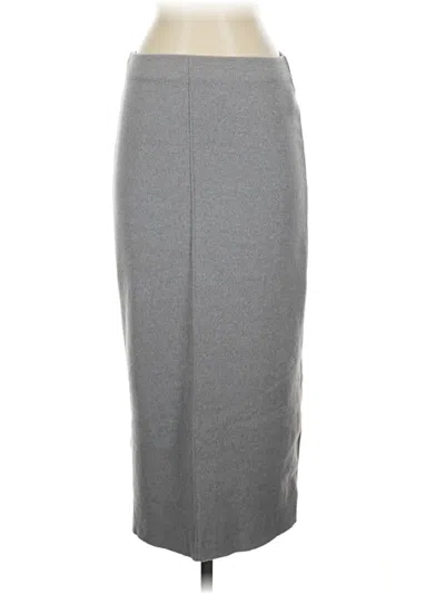 Pre-owned Zara Formal Skirt In Gray