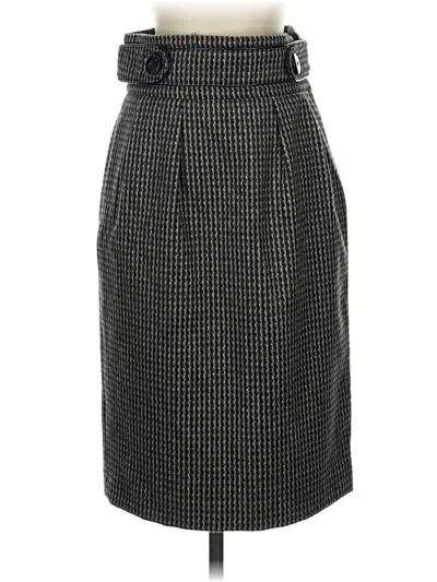 Pre-owned Zara Formal Skirt In Gray