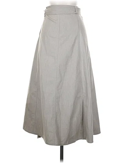 Pre-owned Zara Formal Skirt In Gray
