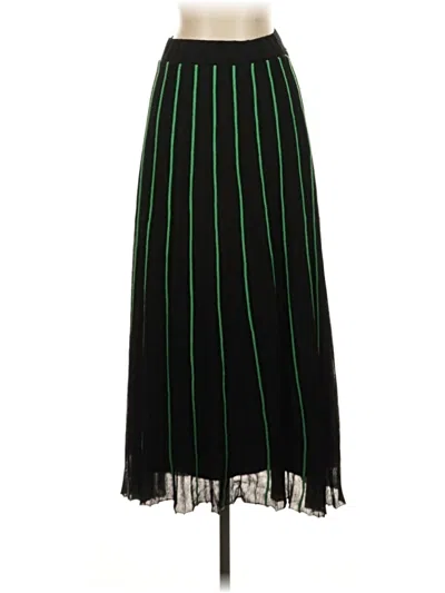 Pre-owned Zara Formal Skirt In Green