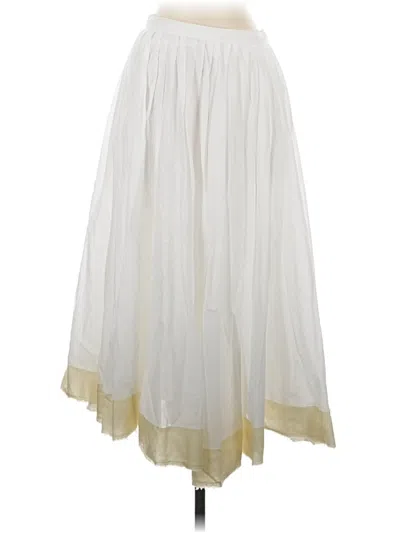 Pre-owned Zara Formal Skirt In Ivory