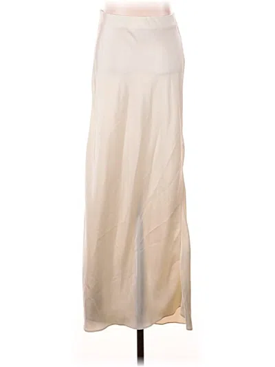 Pre-owned Zara Formal Skirt In Ivory