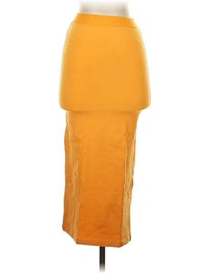 Zara Formal Skirt In Orange