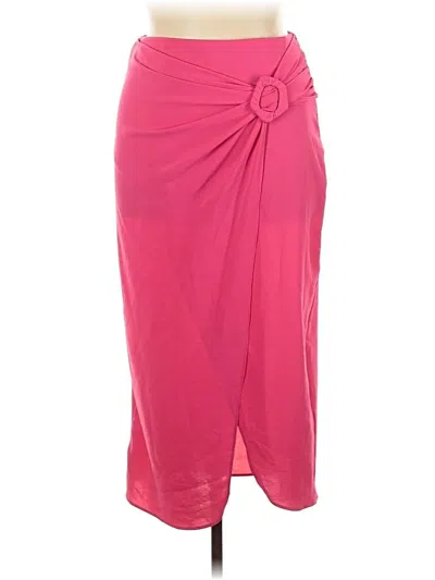 Pre-owned Zara Formal Skirt In Pink