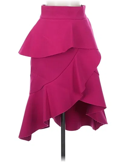 Pre-owned Zara Formal Skirt In Pink
