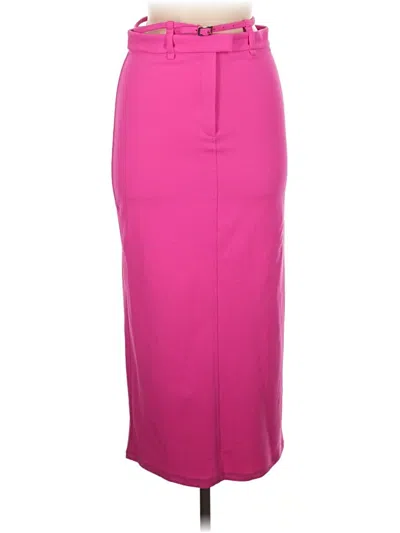 Pre-owned Zara Formal Skirt In Pink
