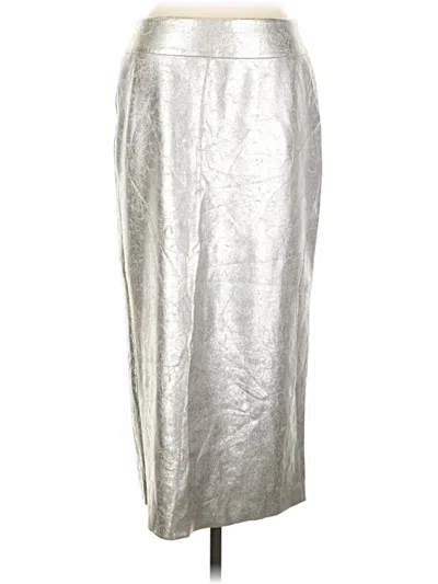 Zara Formal Skirt In Silver