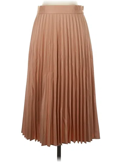 Pre-owned Zara Formal Skirt In Tan