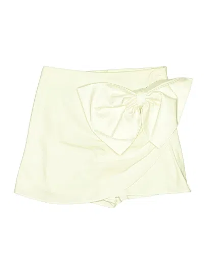 Pre-owned Zara Formal Skirt In White
