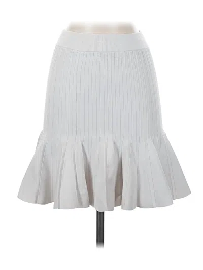 Pre-owned Zara Formal Skirt In White