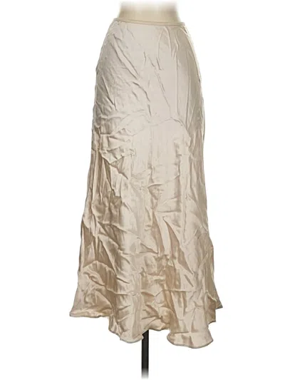 Pre-owned Zara Formal Skirt In White