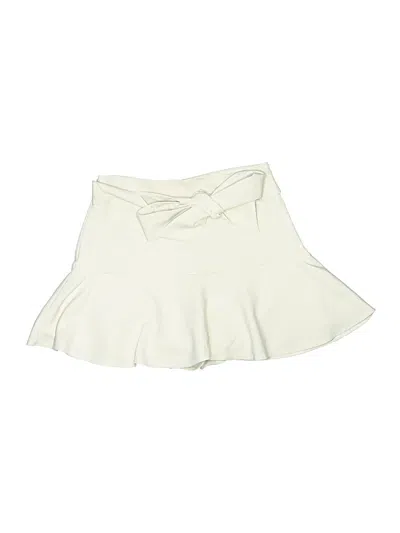 Pre-owned Zara Formal Skirt In White
