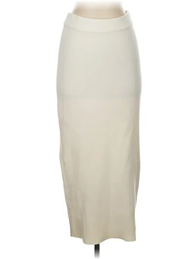 Pre-owned Zara Formal Skirt In White