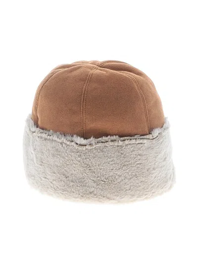 Pre-owned Zara Hat In Brown