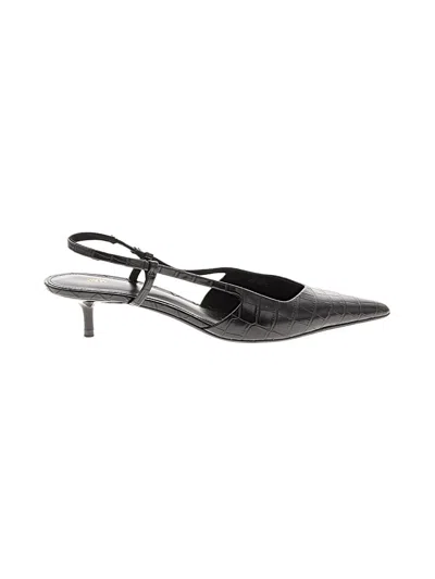 Pre-owned Zara Heels In Black