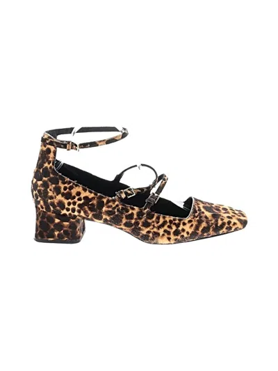 Pre-owned Zara Heels In Brown
