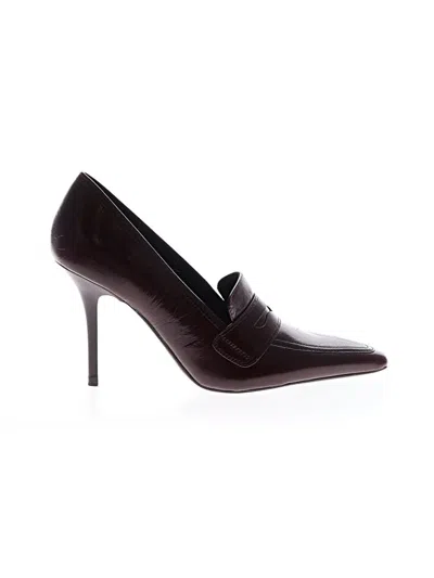 Pre-owned Zara Heels In Burgundy