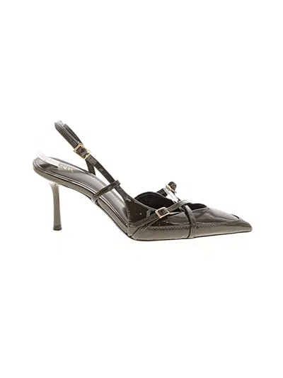 Pre-owned Zara Heels In Gray