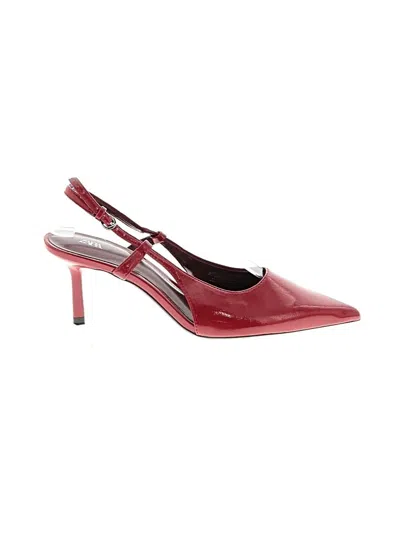 Pre-owned Zara Heels In Red