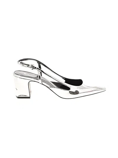 Pre-owned Zara Heels In Silver